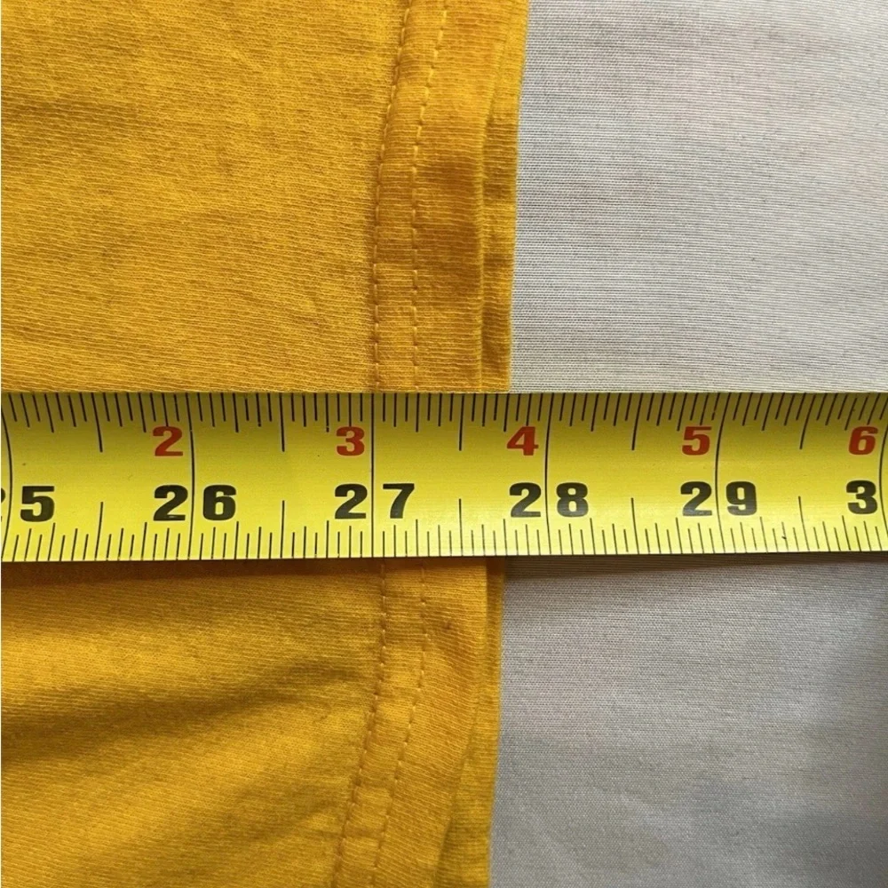 Pacman VTG Style Arcade TShirt Yellow Mens Small Graphic Print Front and Sleeves - Picture 10 of 10